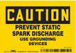 Safety Sign 3.5in x 5in Vinyl