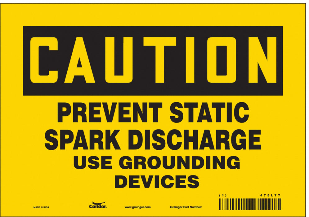 Safety Sign 7 in x 10 in Vinyl