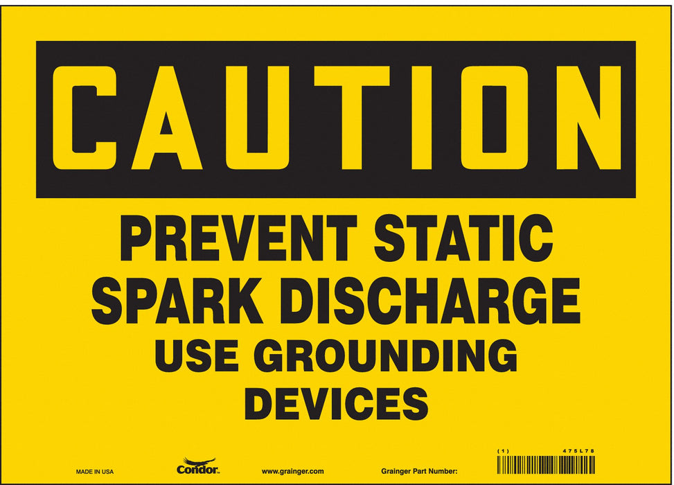 Safety Sign 10 in x 14 in Vinyl