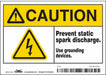 Safety Sign 3.5in x 5in Vinyl
