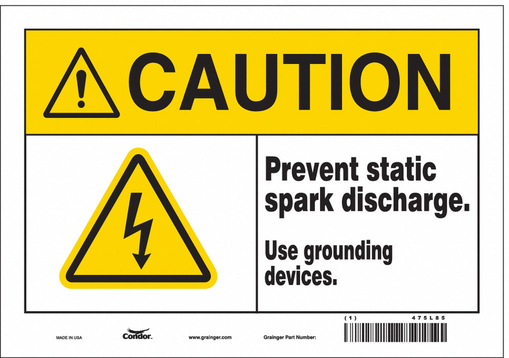 Safety Sign 7 inx10 in Vinyl