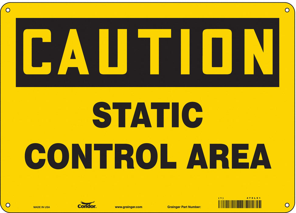 Safety Sign 10 in x 14 in Polyethylene