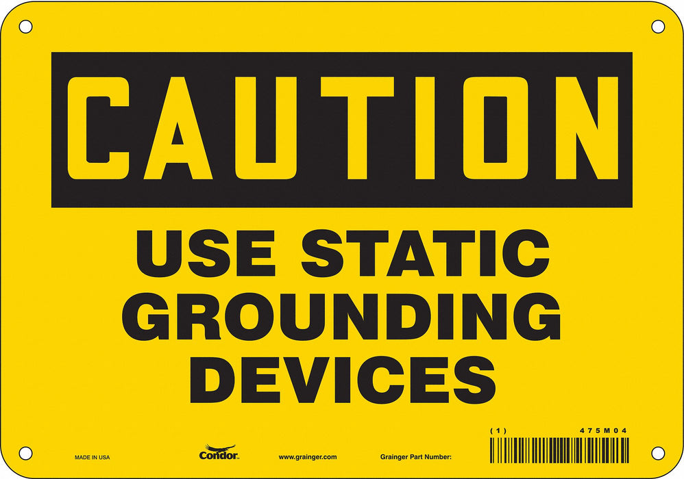Safety Sign 7 in x 10 in Aluminum