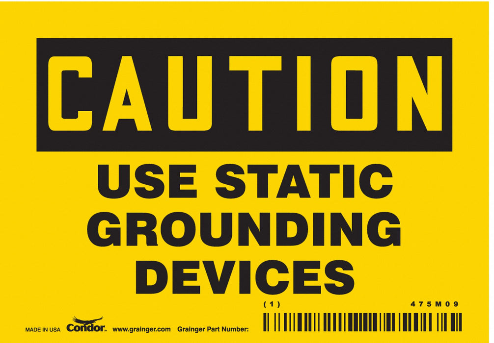 Safety Sign 3 1/2 inx5 in Vinyl