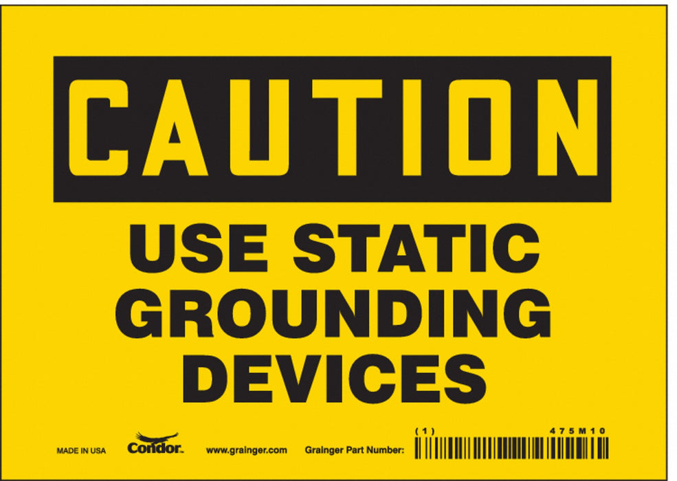 Safety Sign 5 in x 7 in Vinyl
