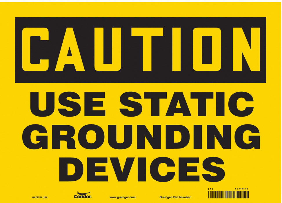 Safety Sign 10 in x 14 in Vinyl