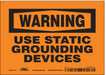 Safety Sign 5 in x 7 in Vinyl