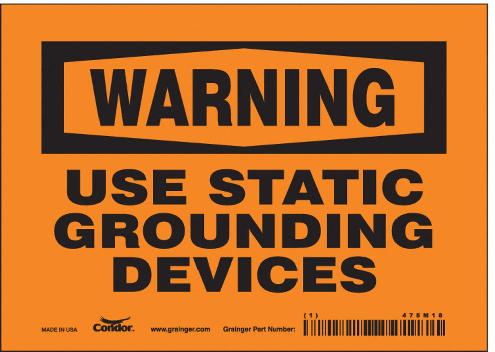Safety Sign 5 in x 7 in Vinyl