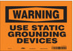 Safety Sign 7 inx10 in Vinyl