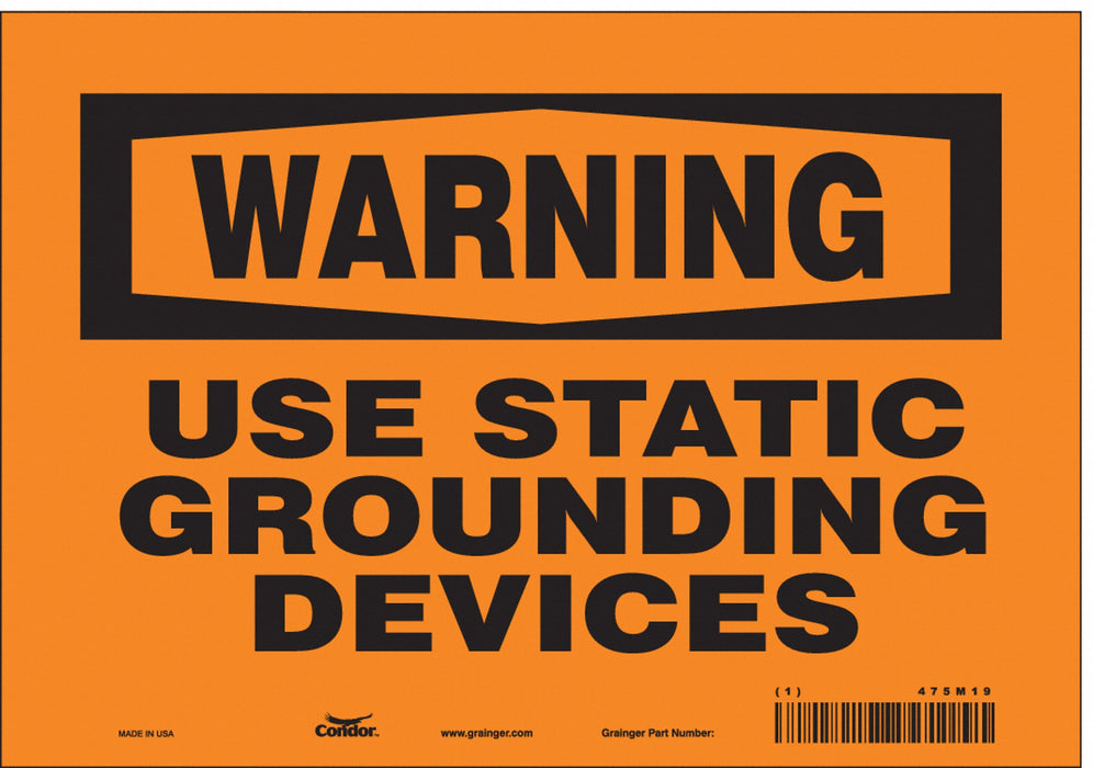Safety Sign 7 inx10 in Vinyl