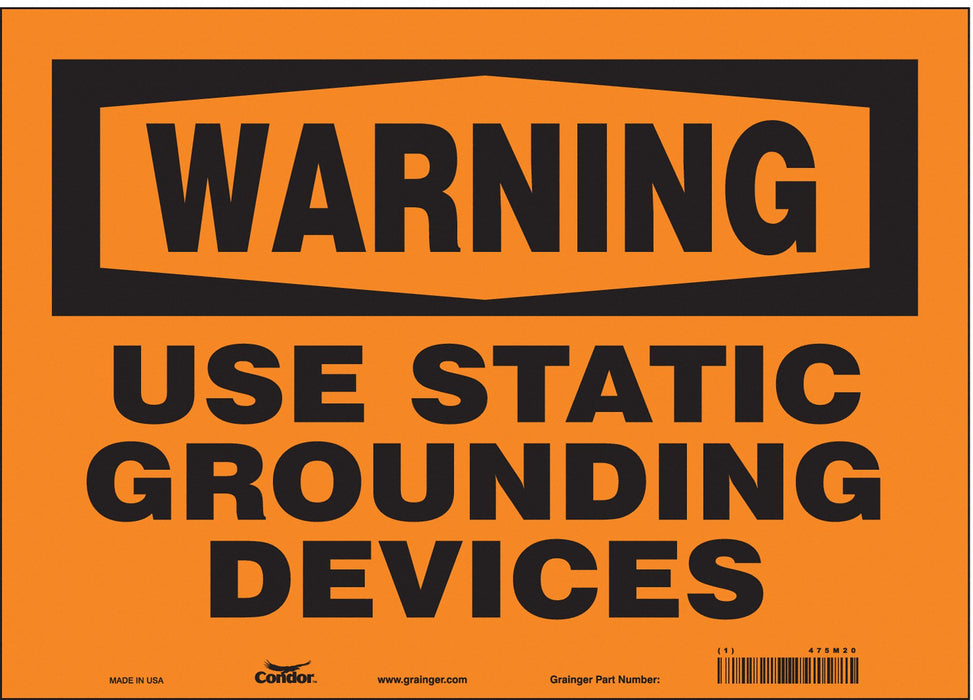 Safety Sign 10 in x 14 in Vinyl