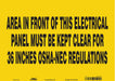Safety Sign 10 in x 14 in Vinyl