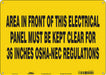 Safety Sign 10 in x 14 in Aluminum