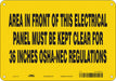 Safety Sign 7 in x 10 in Polyethylene