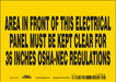Safety Sign 5 inx7 in Vinyl