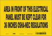 Safety Sign 7 inx10 in Vinyl