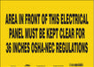 Safety Sign 10 inx14 in Vinyl