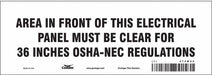 Safety Sign 3.5in x 10in Vinyl