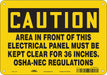 J6945 Safety Sign 7 in x 10 in Aluminum