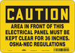 J6945 Safety Sign 7 inx10 in Polyethylene
