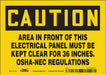 J6945 Safety Sign 5 inx7 in Vinyl