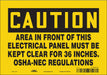 J6945 Safety Sign 7 inx10 in Vinyl