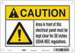 Safety Sign 7 in x 10 in Aluminum