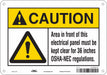 Safety Sign 7 inx10 in Polyethylene