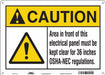 Safety Sign 10 in x 14 in Polyethylene