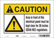 Safety Sign 7 inx10 in Vinyl