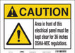 Safety Sign 10 inx14 in Vinyl