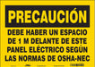 Safety Sign 10 in x 14 in Vinyl