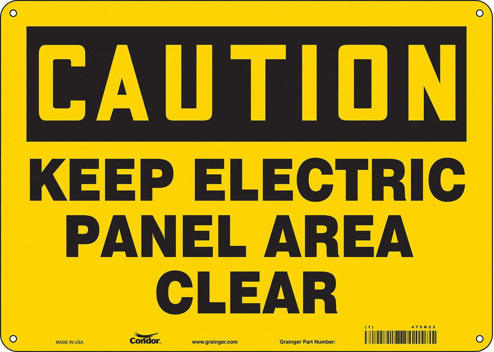 Safety Sign 10 inx14 in Aluminum