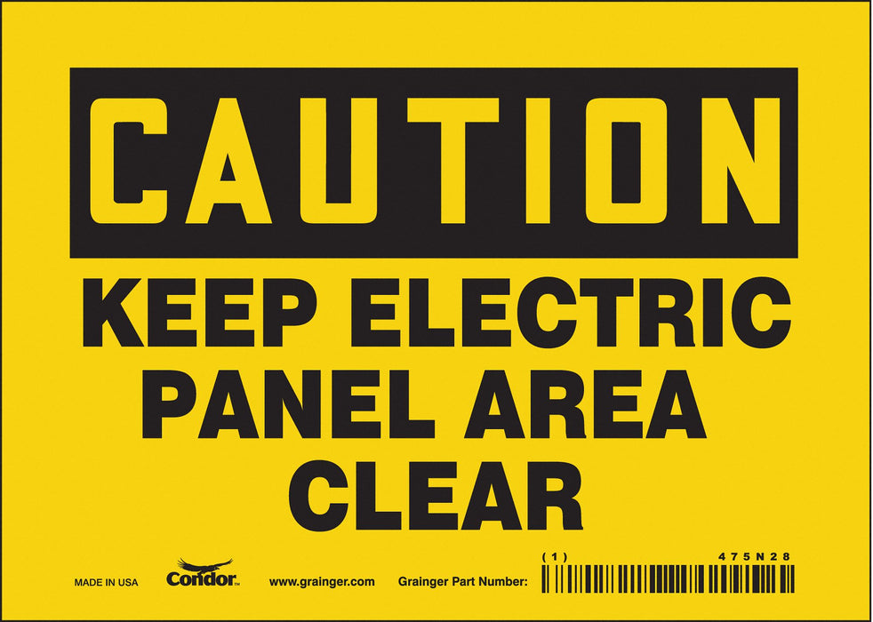 Safety Sign 5 inx7 in Vinyl