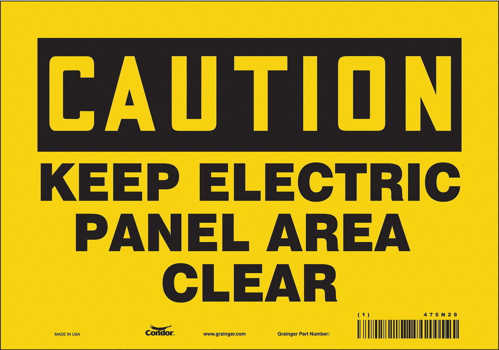 Safety Sign 7 inx10 in Vinyl