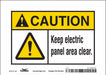 Safety Sign 5 inx7 in Vinyl