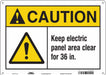 Safety Sign 10 in x 14 in Aluminum
