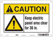 Safety Sign 7 inx10 in Polyethylene