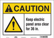 Safety Sign 10 in x 14 in Vinyl