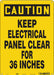 Safety Sign 14 inx10 in Polyethylene