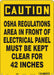 Safety Sign 14 in x 10 in Aluminum