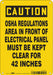 Safety Sign 10 inx7 in Polyethylene