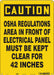 Safety Sign 14 inx10 in Polyethylene