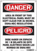 Safety Sign 14 inx10 in Polyethylene