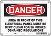 Safety Sign 7 inx10 in Polyethylene