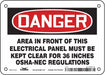 Safety Sign 5 inx7 in Vinyl