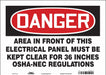 Safety Sign 10 inx14 in Vinyl