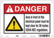 Safety Sign 7 in x 10 in Aluminum