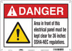Safety Sign 10 in x 14 in Aluminum