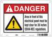 Safety Sign 7 in x 10 in Polyethylene